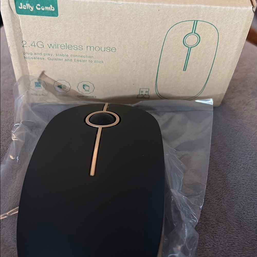Jelly Comb Black Wireless Mouse